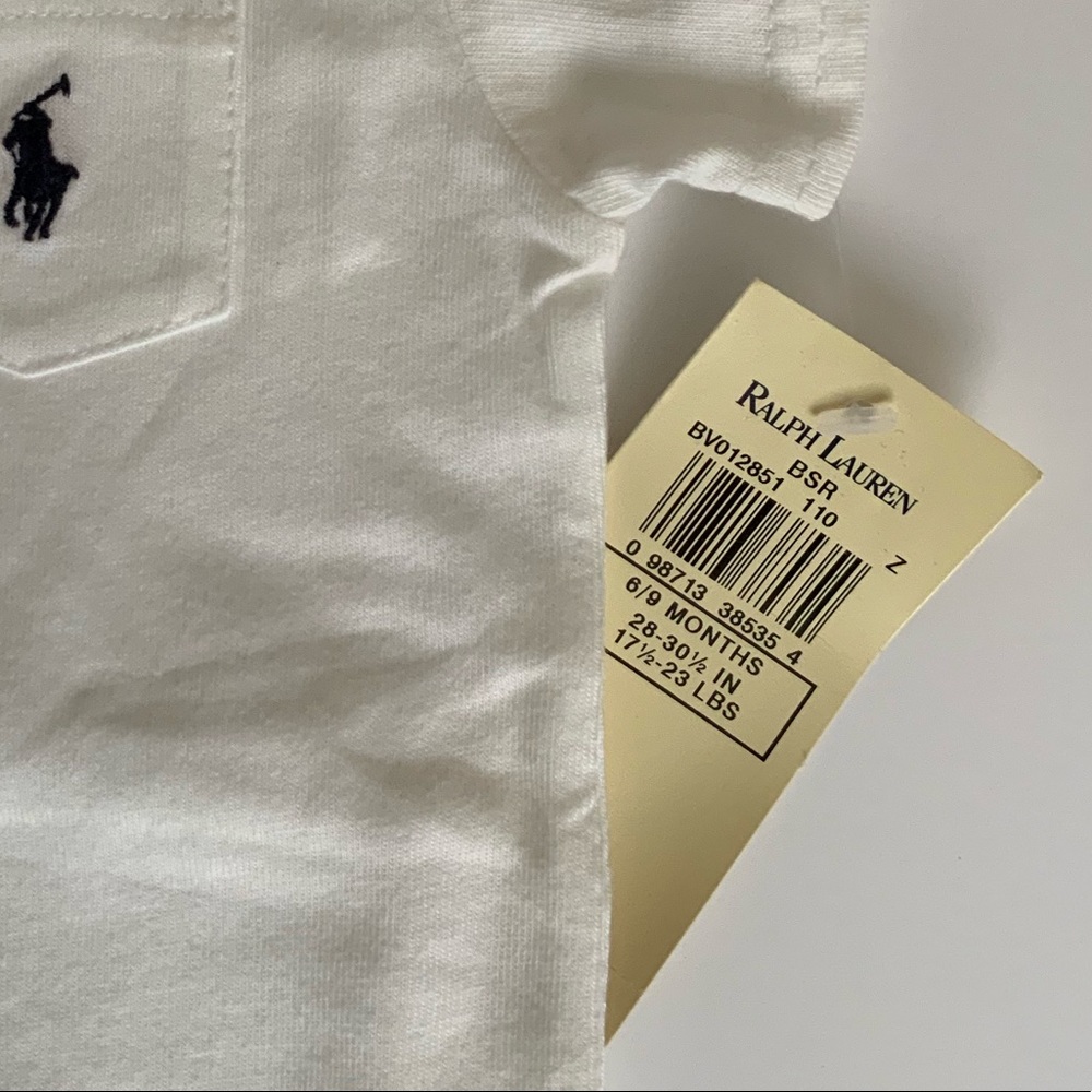 NEW! RALPH LAUREN ONESIE 6/9 MONTHS. - Picture 2 of 2